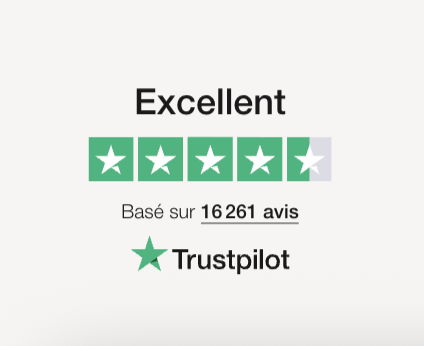 Image of the sumeria Trustpilot rating.